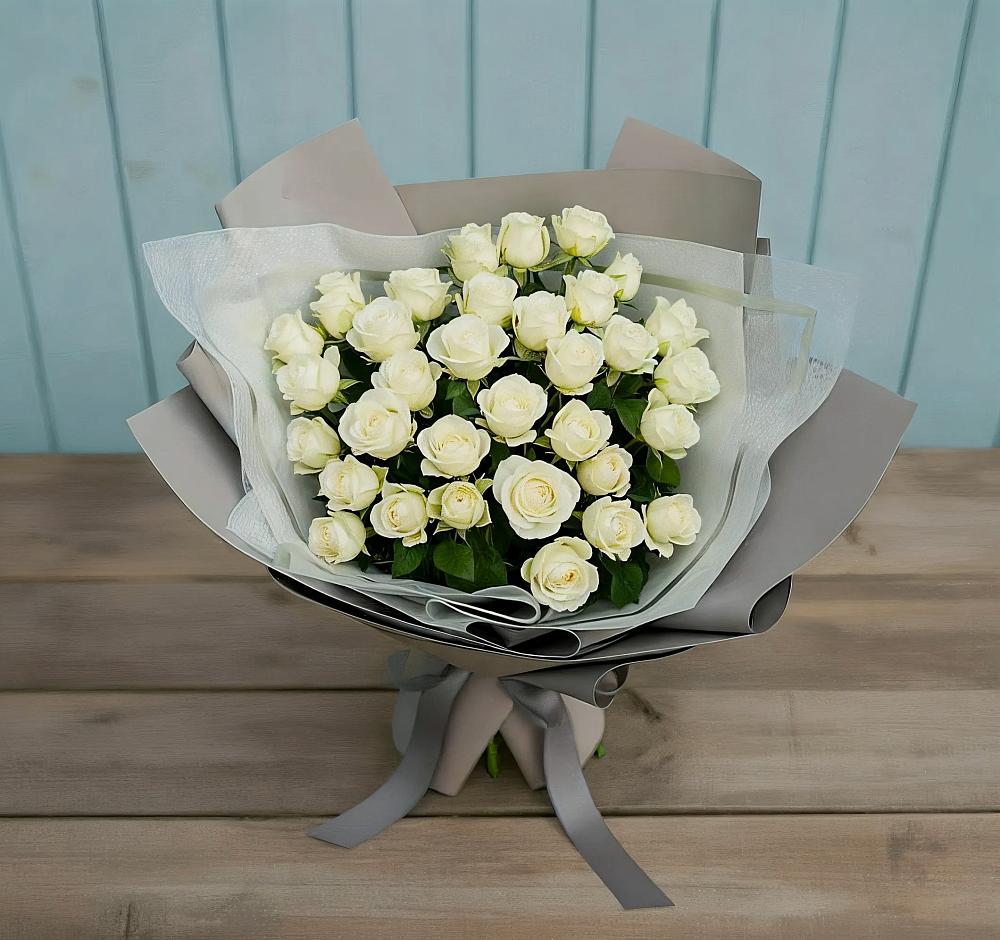 Букет Белоснежная нежность в Дмитрове