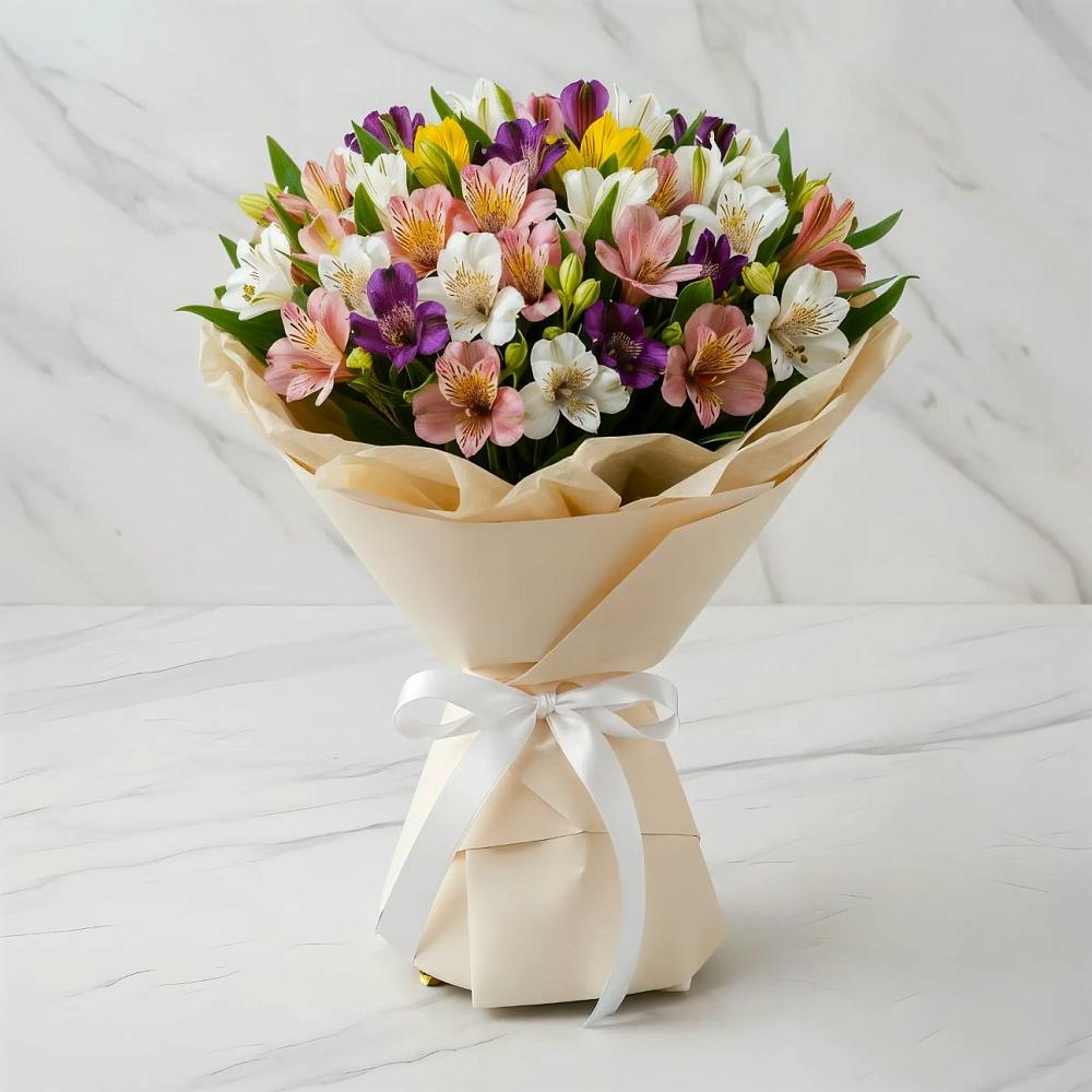 Букет цветов из: Альстромерии в Дмитрове