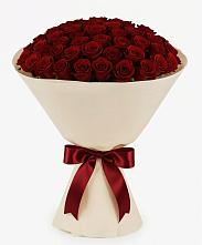 Букет 101 Бордовая роза Блэк Бакарра в Дмитрове