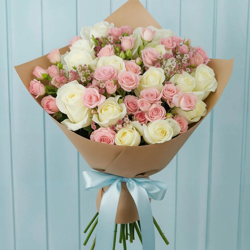 Букет цветов из: Розы в Дмитрове