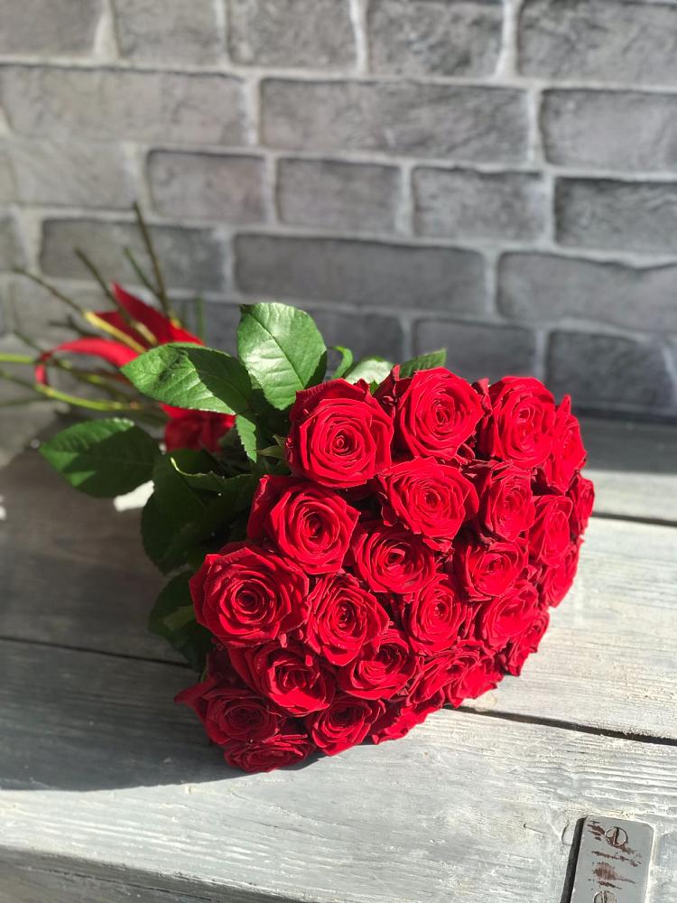 Букет Красные розы Фридом в Дмитрове