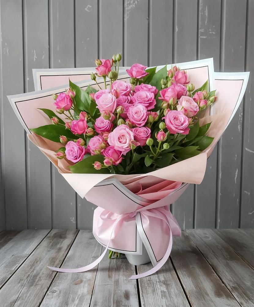 Букет Розовый кустик в Дмитрове