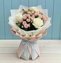 Букет цветов из:  Розы в Дмитрове