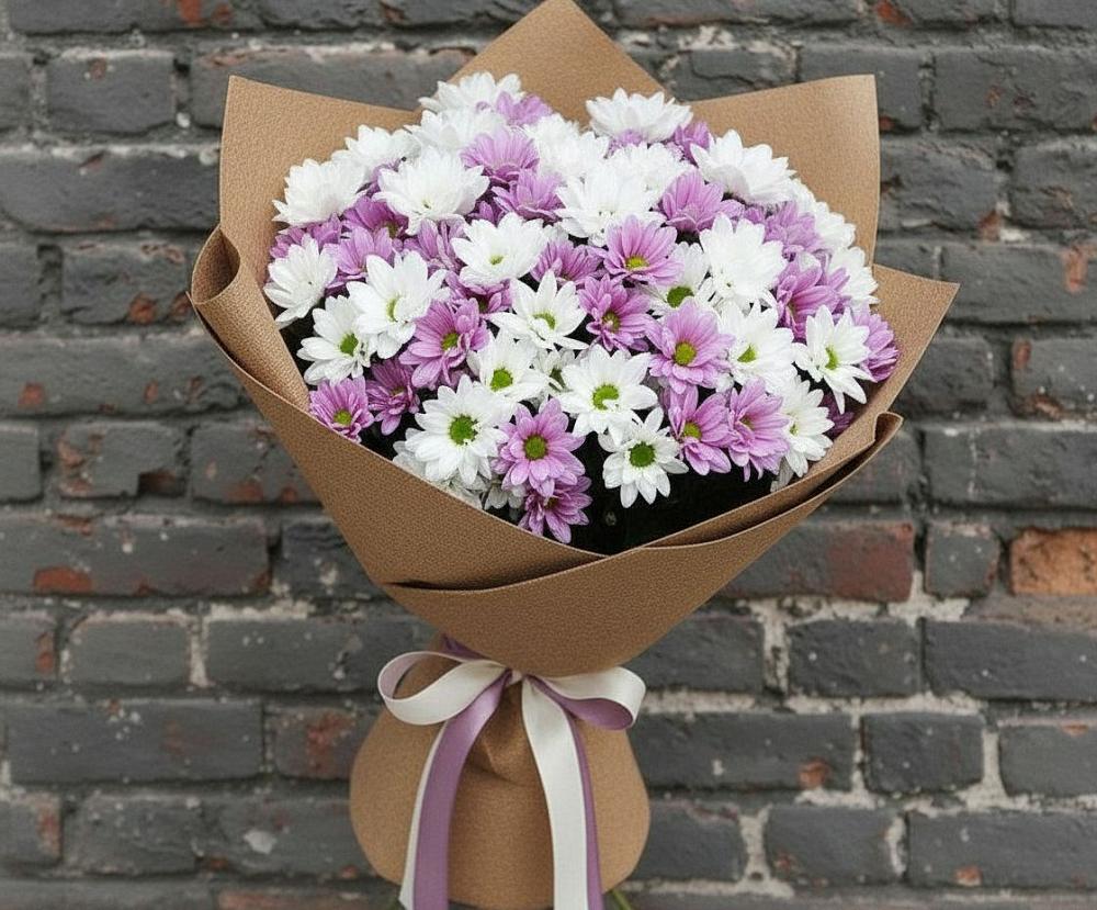 Букет цветов из: Хризантемы в Дмитрове