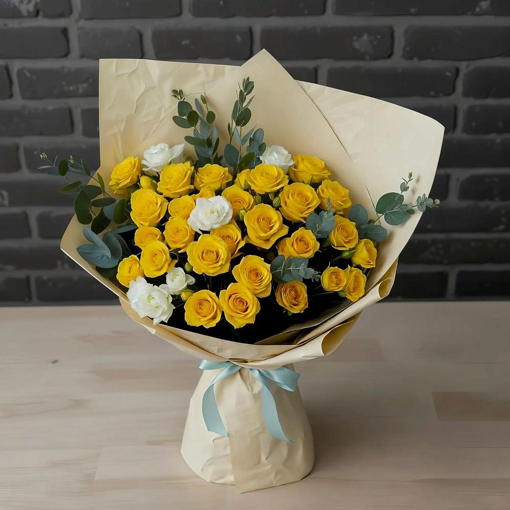 Букет цветов из: Розы в Дмитрове