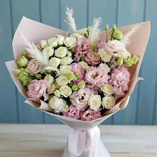 Букет цветов из:  Альстромерии и Розы в Дмитрове